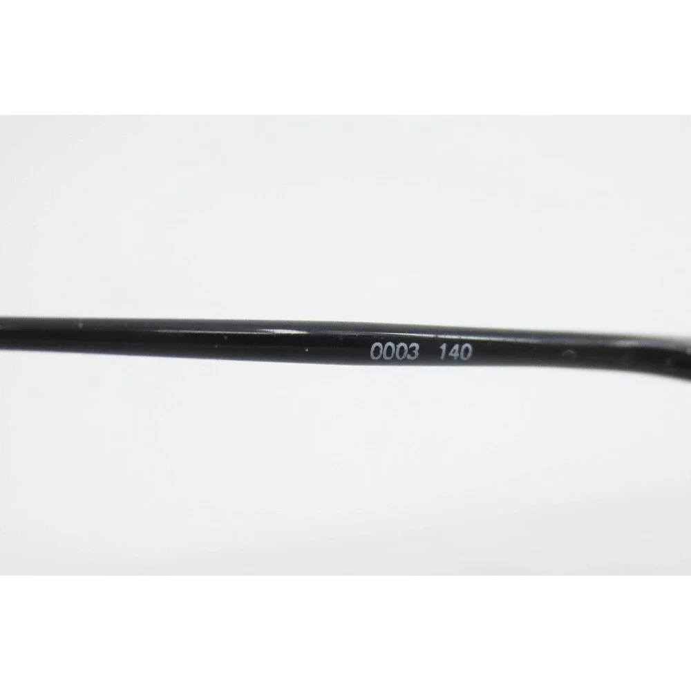 Chaps 118 CC03 Mens Oval Semi Rimless Black Metal Eyeglasses Frames 47-20-140